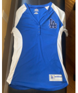 Los Angeles Dodgers Jeweled Cool Base Merch Shirt Women&#39;s Small - £31.54 GBP