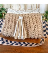 Bag/Handmade Bag/Hand Woven Bag/Crochet Bag/Knitted Bag/White Bag/Black Bag/ - £78.46 GBP