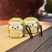 Durian Hedgehog Bear For Airpods Wireless Bluetooth Headset Protective Cover - £7.49 GBP