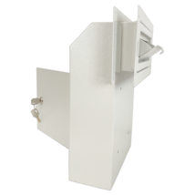 OPEN BOX Door Drop Box, Mail Slots, Through The Door Locking Mailbox, Gray - $44.98