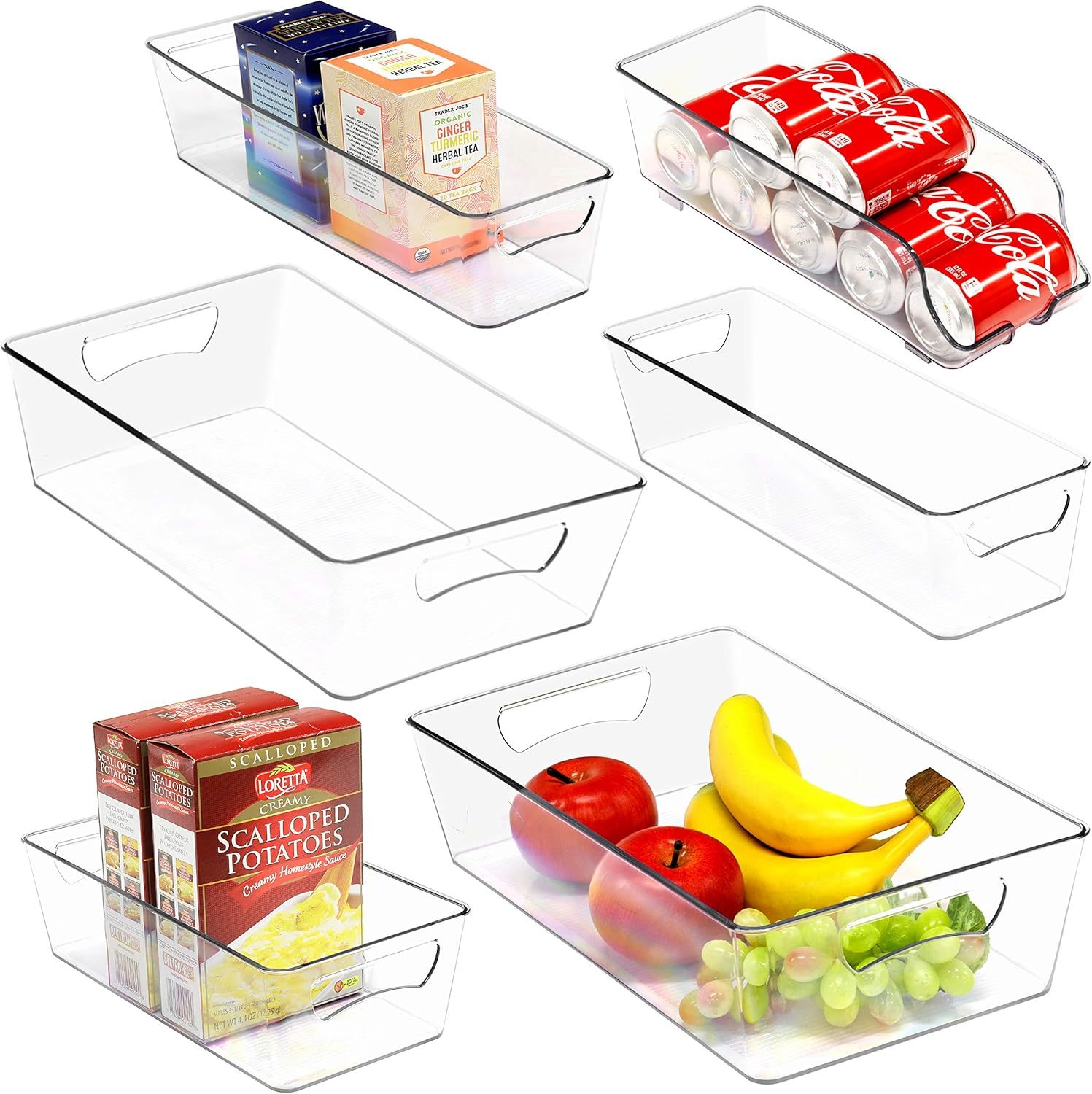 Simplehouseware Refrigerator Storage Organizer Bins, Assorted Set Of 6 - $39.99