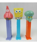 Vintage Lot 3 of Spongebob Pez Dispensers Spongebob, Patrick, &amp; Squidward - £8.44 GBP