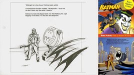 Loston Wallace SIGNED DC Activity Book Original Art Sketch ~ Batman &amp; Gordon - £22.90 GBP