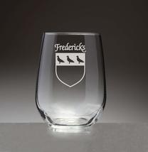 Fredericks Irish Coat of Arms Stemless Wine Glasses (Sand Etched) - £54.16 GBP