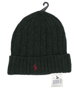 NEW Polo Ralph Lauren Winter Hat!  Black &amp; Green Mix  Red Polo Player  R... - $47.85 CAD