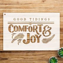 Good Tidings of Comfort and Joy Stencil Pattern for Wood Signs and Craft... - $14.69+
