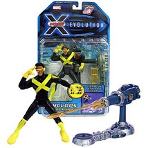 Marvel Year 2001 X-Men Evolution 6 Inch Tall Figure - Cyclops with Op-Tech Train - $49.99