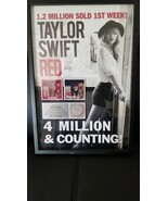 TAYLOR SWIFT - &quot;RED&quot; RIAA 4X PLATINUM RECORD AWARD PRESENTED TO SNAPOLOG... - $1,500.00