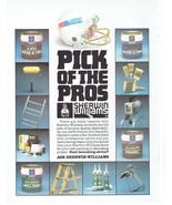 1985 Sherwin Williams Print Ad Pick of the Pros 8.5&quot; x 11&quot; - $20.06