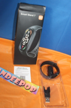 Bluetooth Smart Band 7 Bracelet N7 Digital Oxygen Fitness Tracker Black - $21.77