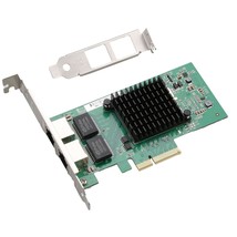 Dual-Port Pcie X4 Gigabit Network Card With Intel I350 1000M Pci Express Etherne - £58.91 GBP
