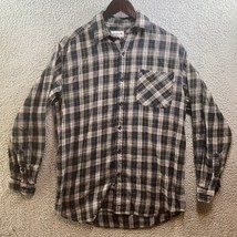 Carhartt Shirt Mens Medium Multicolor Plaid Button Shirt Cotton Workwear - $10.80
