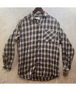 Carhartt Shirt Mens Medium Multicolor Plaid Button Shirt Cotton Workwear - $10.80