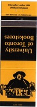 Ontario Matchbook Cover University Toronto Bookstores Yellow Print Selle... - £0.76 GBP