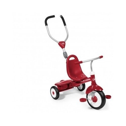 Radio Flyer 4-in-1 Trike Red Tricycle Stroller Pedals Wagon Jogging Mobility Run - $97.90