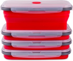 Collapsible Food Storage Containers With Airtight Lid &amp; Air Vent, 40.5, ... - $49.27 CAD