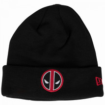 Deadpool Logo New Era Cuffed Knit Beanie Black - £28.05 GBP