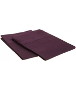 Purple / Plum 1200 PILLOWCASES - 2 Pillow Cases Per Set. King Size Stand... - $46.28 CAD