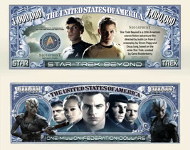 Star Trek Beyond Pack of 100 Collectible 1 Million Dollar Bills Funny Money - £19.67 GBP