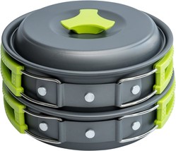 Camping Cooking Set - Backpack Camping Pot And Pans Set - Portable Camping Stove - £30.02 GBP