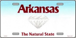 Arkansas State Background Novelty Metal License Plate LP-2218 - £11.97 GBP