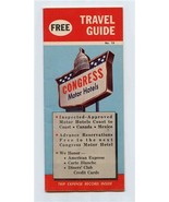 Congress Motor Hotels Travel Guide United States &amp; Canada 1950&#39;s - £14.03 GBP