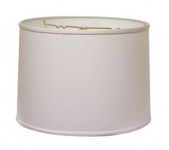 18&quot; White Throwback Drum No Slub Lampshade - £135.24 GBP