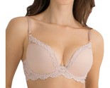Smart &amp; Sexy Light Lined Signature Lace &amp; Mesh Bra Buff Color Size 34D NEW - £12.36 GBP