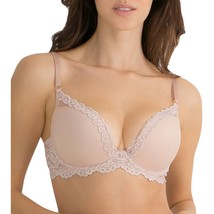 Smart &amp; Sexy Light Lined Signature Lace &amp; Mesh Bra Buff Color Size 34D NEW - £12.36 GBP