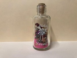Hawaii Aloha Pink Beach Sea Shell Beach Bottle Palms 3.5&quot; - £3.84 GBP