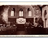 Club Chapel Interior Lake Placid Club New York NY WB Postcard M19 - $1.93