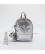 NWT Kipling KI0746 Ives Mini Convertible Backpack Crossbody Silver Grey ... - $68.95