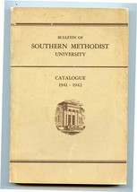 Bulletin of Southern Methodist University Class Catalogue 1941-42 Dallas Texas - £21.83 GBP