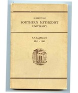 Bulletin of Southern Methodist University Class Catalogue 1941-42 Dallas... - £21.90 GBP