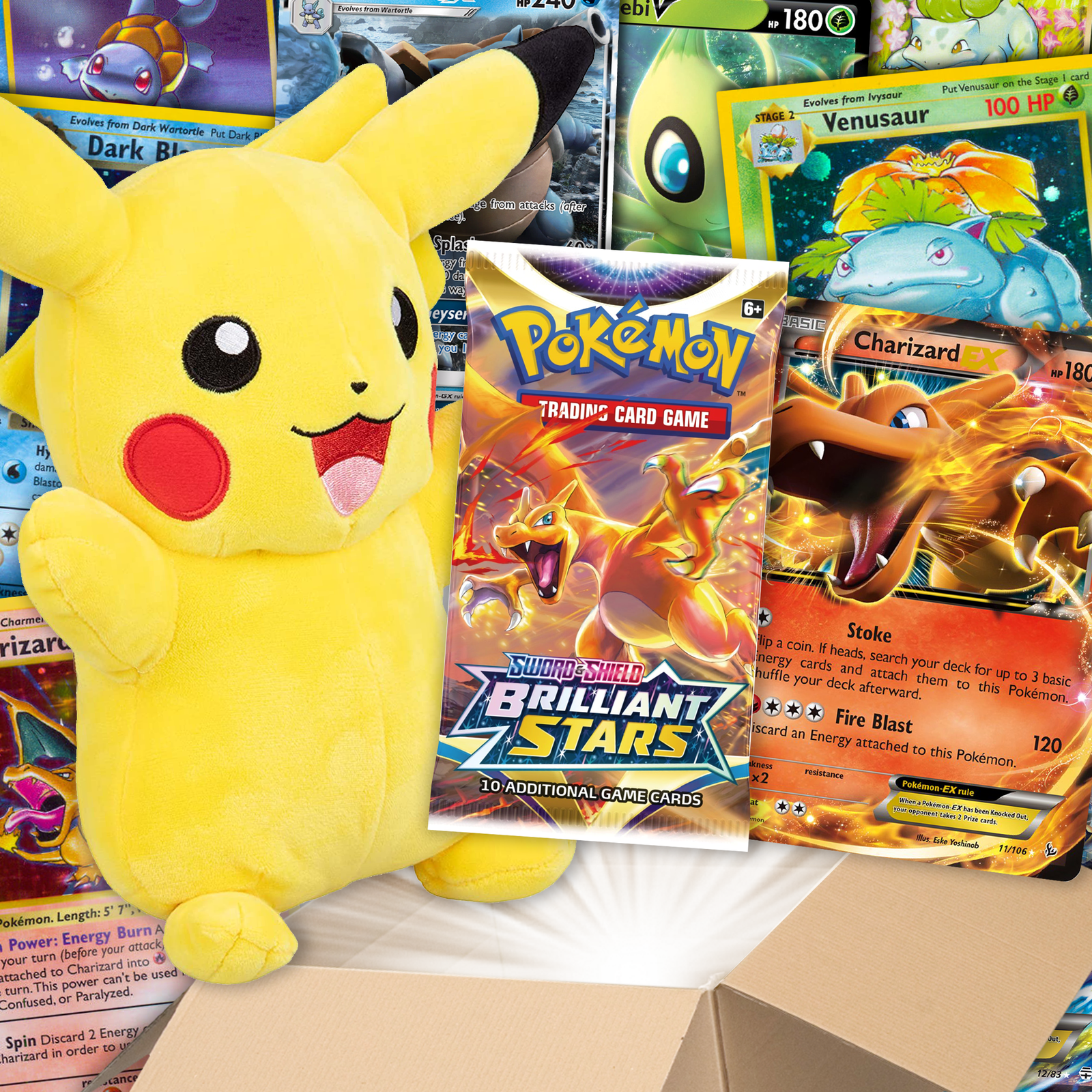 The Pokemon Gift Box - Assorted Lot (Rare & Sealed TCG Cards) - £31.96 GBP