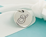 Tiffany Silver Letter S Alphabet Initial Round Circle Notes Charm Pendant - $149.99