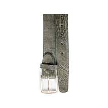 Men's Belvedere Belt Genuine Ostrich Leg up to Size 44 #2000  Gray image 2
