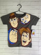 Disney Toy Story Woody Buzz Lightyear Short Sleeve Tee T-Shirt Top Kids ... - £11.87 GBP