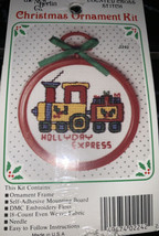NEW The New Berlin Co Counted Cross Stitch Christmas Ornament Kit #2242 Train - £11.60 GBP