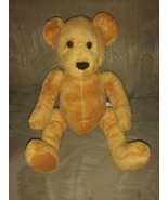 MTY International Teddy Bear Plush 10&quot; Sitting Beige Brown Stuffed Anima... - £21.33 GBP