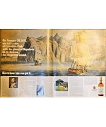 CANADIAN CLUB WHISKY-Ghost of Napoleon-Ships-2 Ads-1971 Vintage Print Ad - $13.67