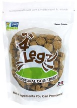 4Legz Organic Sweet Potato Crunchy Dog Cookies 7 oz - £24.66 GBP