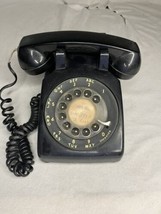 Vintage Bell System Western Electric 500 DM Black Rotary Dial Desk Telephone - £23.30 GBP