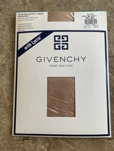 Givenchy Body Gleamers Shimmery Sheer Leg Style 156 Pale Gold Pantyhose Size C - £13.22 GBP