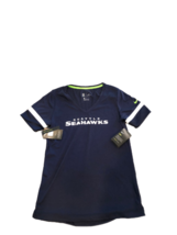 NWT New Seattle Seahawks Nike Dri-Fit Fan V-Neck Women&#39;s Medium Shirt - £25.28 GBP