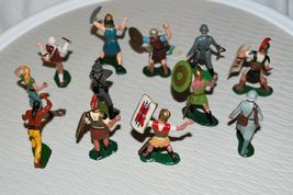 Lot of 12 Marx various warriors figures vintage for parts spares or fix ... - $29.70