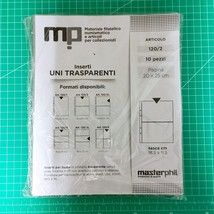 Masterphil Art. 120 / 2 Inserts Uni K211 Transparent - pour Classeur Uni - B - £6.10 GBP