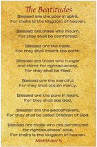 The Beatitudes 11" x 17'' Inspirational Christian Poster-D4 - $8.77