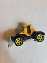 2000s Diecast Toy Car VTG Tractor Plow Mattel Matchbox Yellow - £7.31 GBP