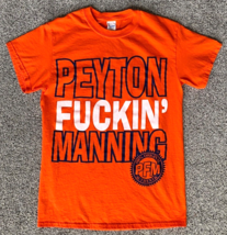 Peyton Manning PFM T Shirt-S-Orange-Street Talk Tees-Denver Broncos NFL ... - £29.40 GBP
